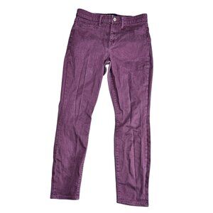 Gap Favorite Jegging Jeans Womens 6 Purple Slim High Rise Denim Stretch